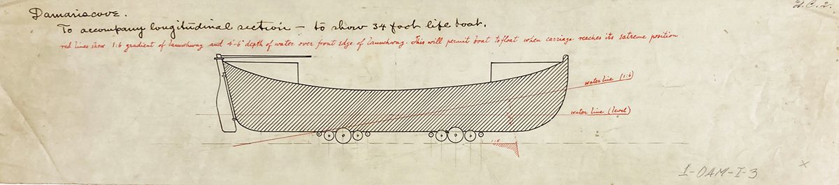 34′ lifeboat draw NARA