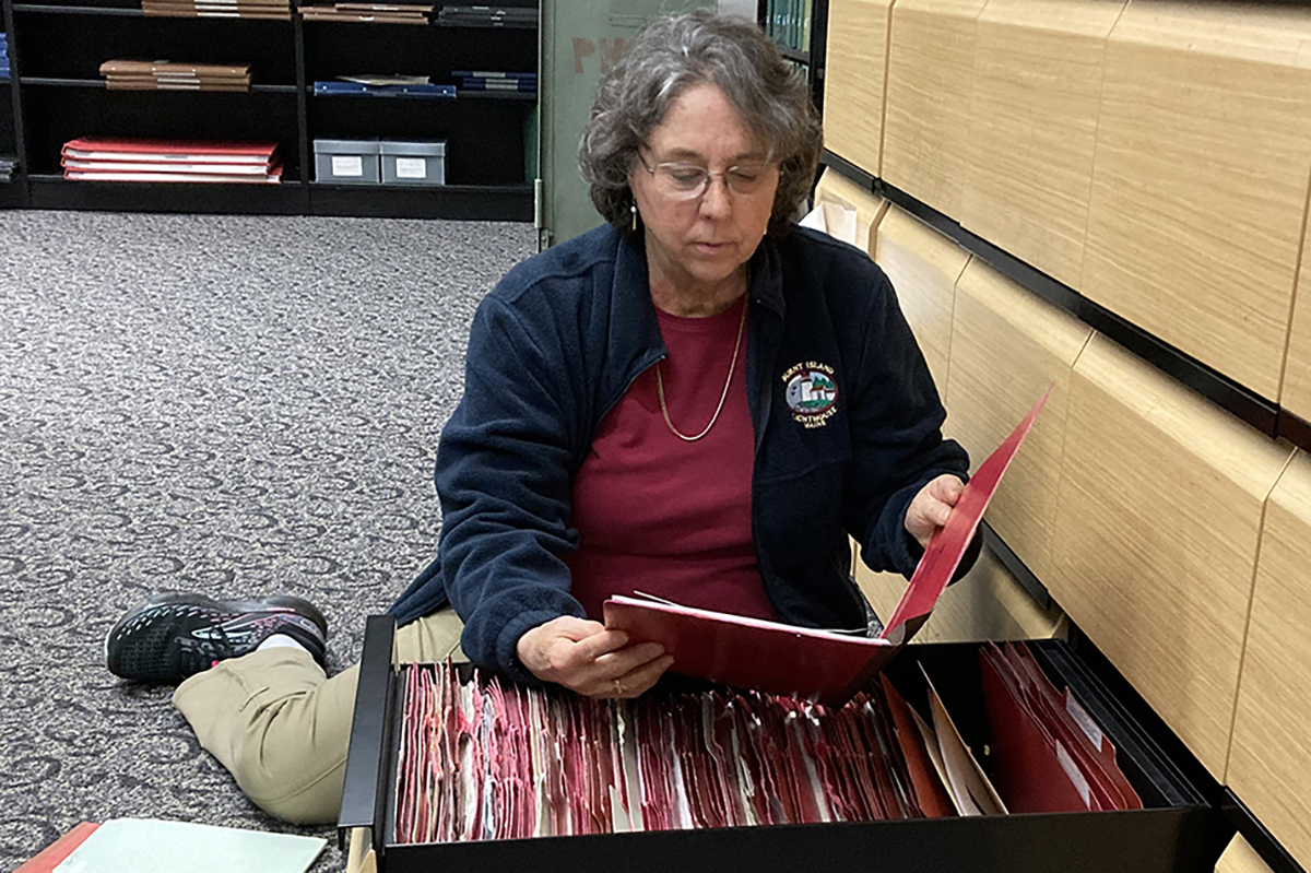 Elaine at National Archives